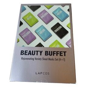 Lapcos Beauty Buffet Rejuvenating Variety Sheet Masks Set (4+1) New